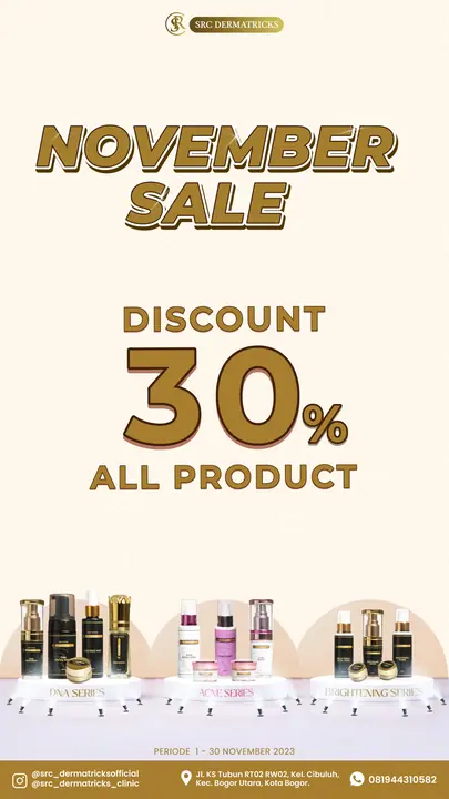 STORY - NOVEMBER SALE 30% DISC